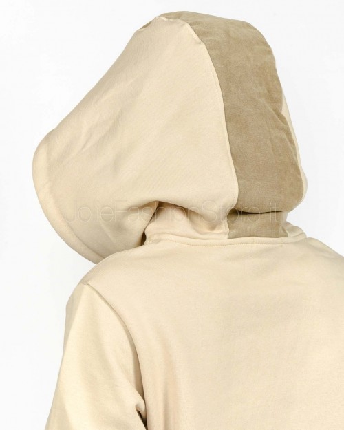 Display Hooded Sweatshirt With Contrast Pocket Sand  KROPA SABBIA