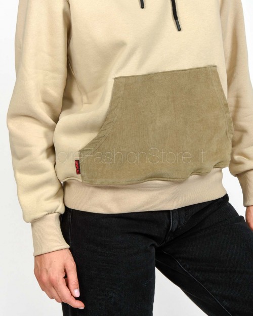 Display Hooded Sweatshirt With Contrast Pocket Sand  KROPA SABBIA
