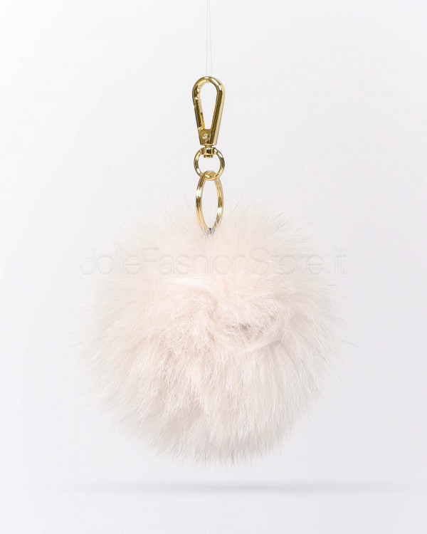 Frame Portachiavi Pon Pon in Volpe Naturale  PORTACHIAVI NATURALE