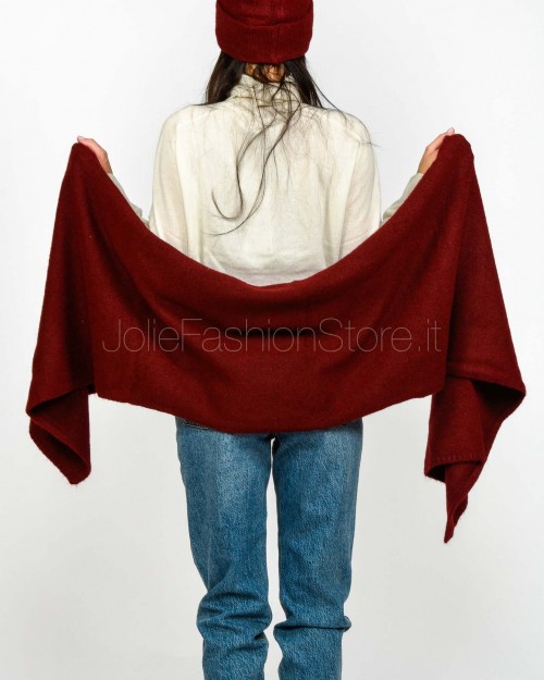 Grace & Mila Sciarpa a Costine Bordeaux  SANGUINE BORDEAUX