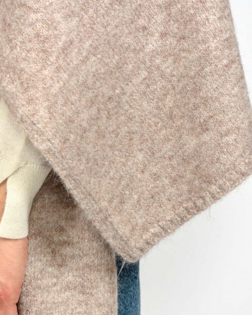 Grace & Mila Sciarpa a Costine Taupe  SANGUINE TAUPE