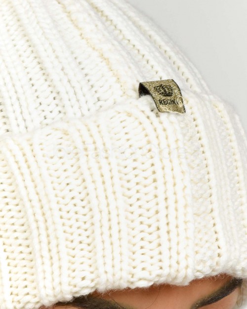 Regina Gold Berretto Bianco Con Pon Pon  50699 BIANCO
