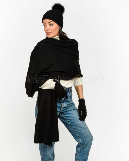 Frame Stola Misto Cashmere Nero  STOLA NERO