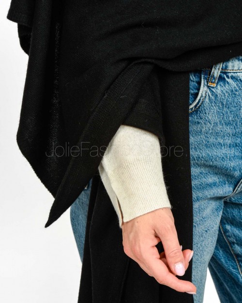 Frame Stola Misto Cashmere Nero  STOLA NERO
