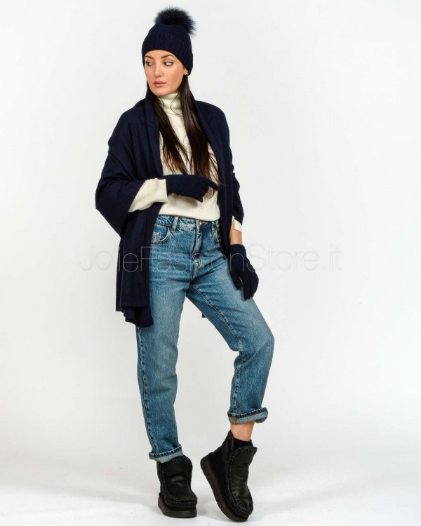 Frame Stola Misto Cashmere Blu