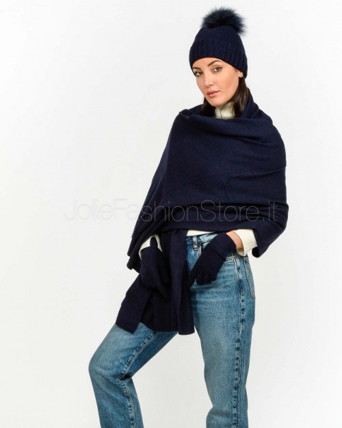 Frame Stola Misto Cashmere Blu  STOLA BLU