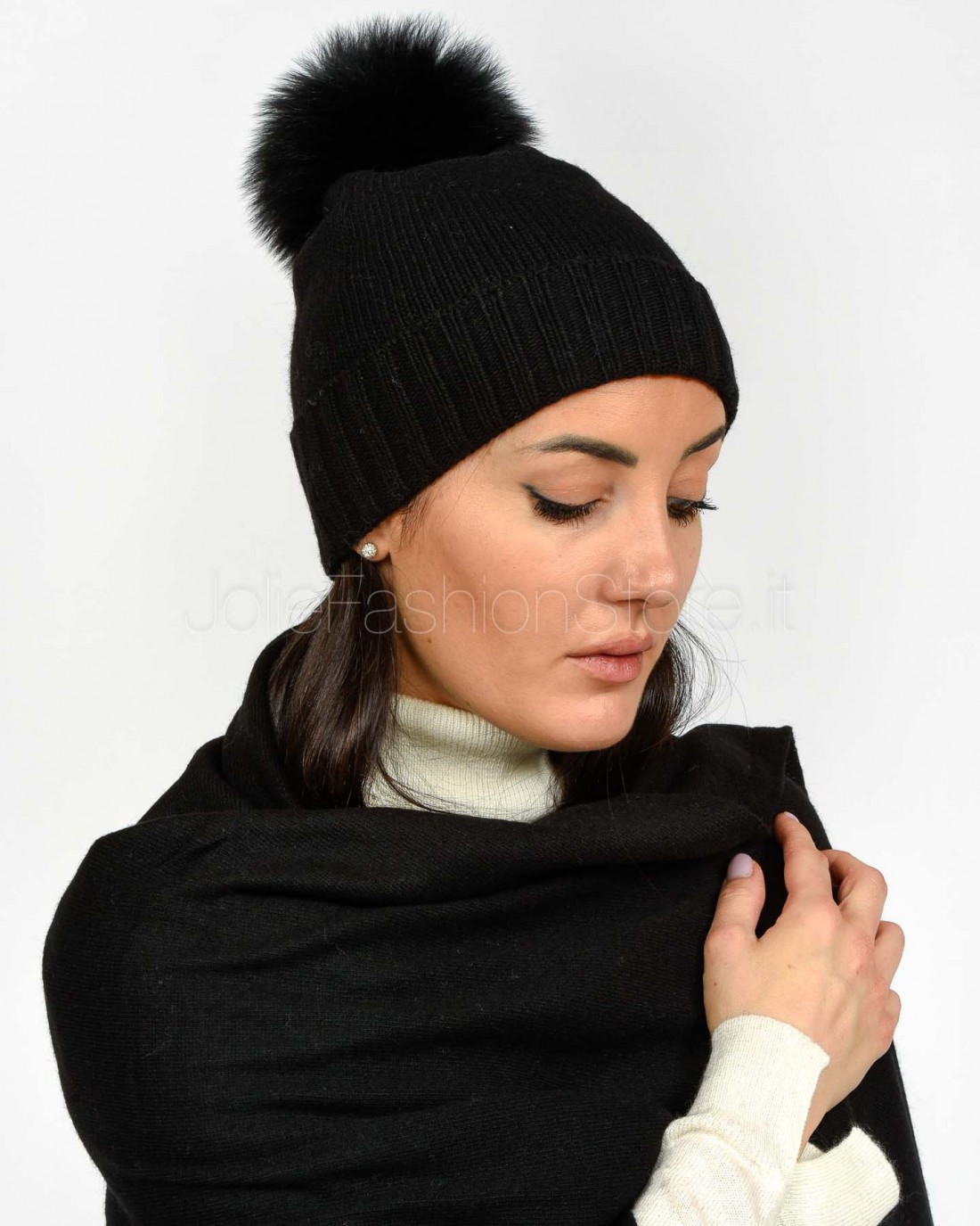 Frame Cappellino Pon Pon Nero  CAPPELLINO NERO