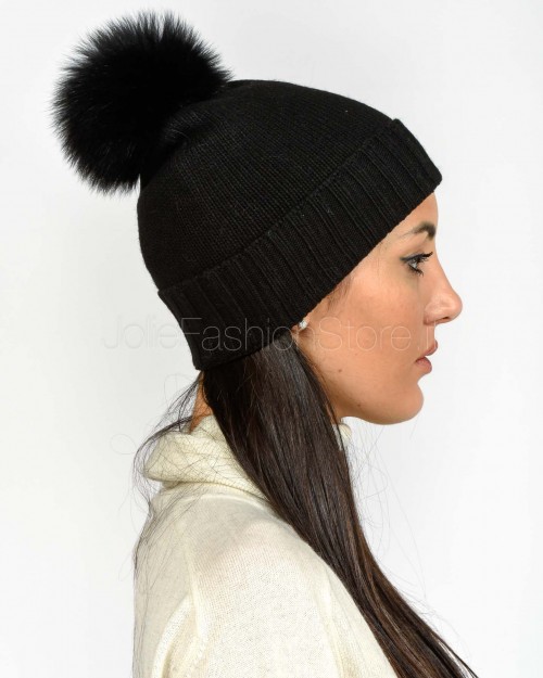 Frame Cappellino Pon Pon Nero  CAPPELLINO NERO