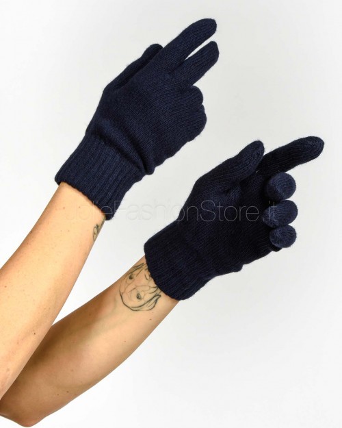 Frame Blue Cashmere Gloves