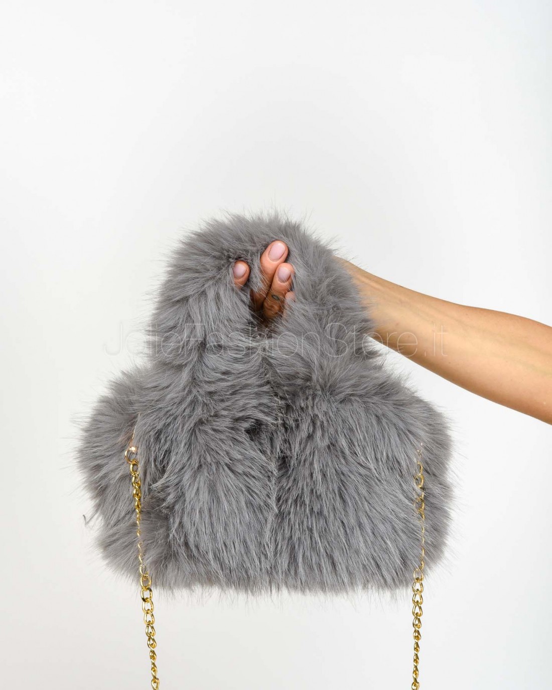 Tavus Milano Borsa in Ecopelliccia Gray