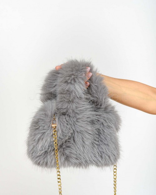 Tavus Milano Borsa in Ecopelliccia Gray  25435 GRAY