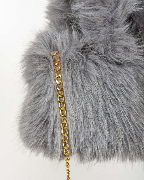 Tavus Milano Borsa in Ecopelliccia Gray  25435 GRAY