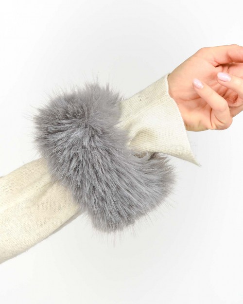 Tavus Milano Polsini in Ecopelliccia Gray  25439GRAY