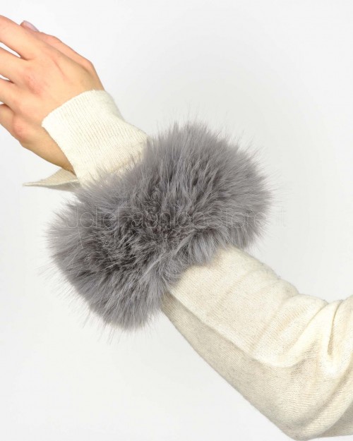 Tavus Milano Polsini in Ecopelliccia Gray  25439GRAY