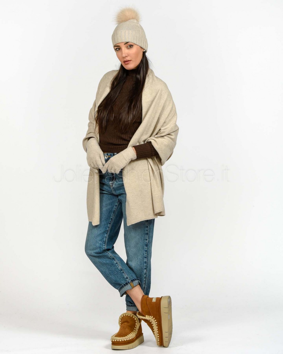 Frame Stole Mixed Cashmere Smooth  STOLA LISCIO 770