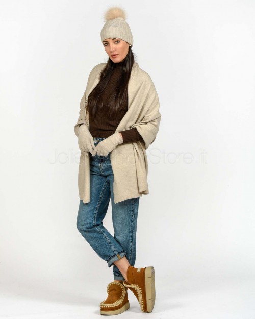 Frame Stole Mixed Cashmere Smooth