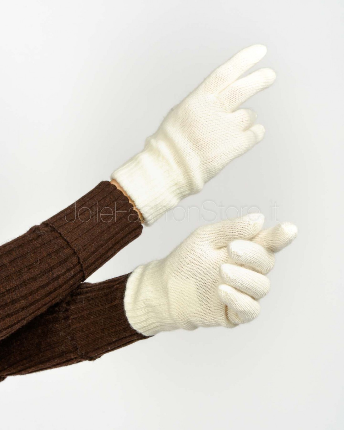 Frame Guanti in Cashmere Bianco