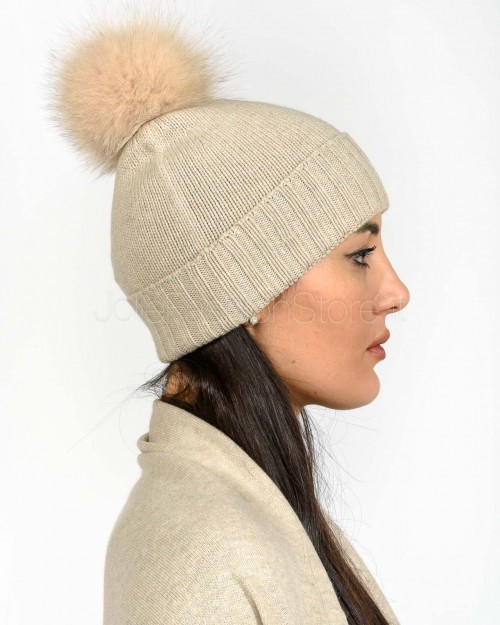 Frame Cappellino Pon Pon Beige  CAPPELLINO LISCIO 770