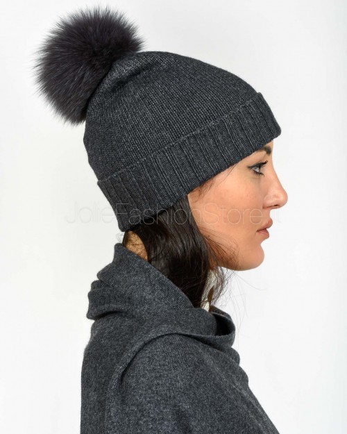 Frame Cappellino Pon Pon Grigio  CAPPELLINO GRIGIO