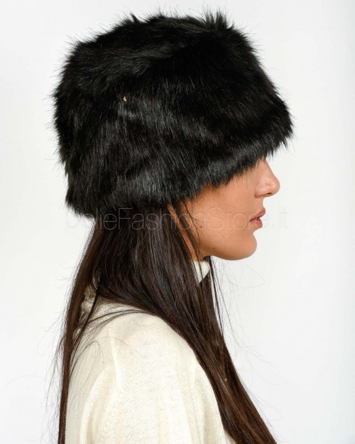Tavus Milano Cappello in Ecopelliccia Nero  17150 BLK