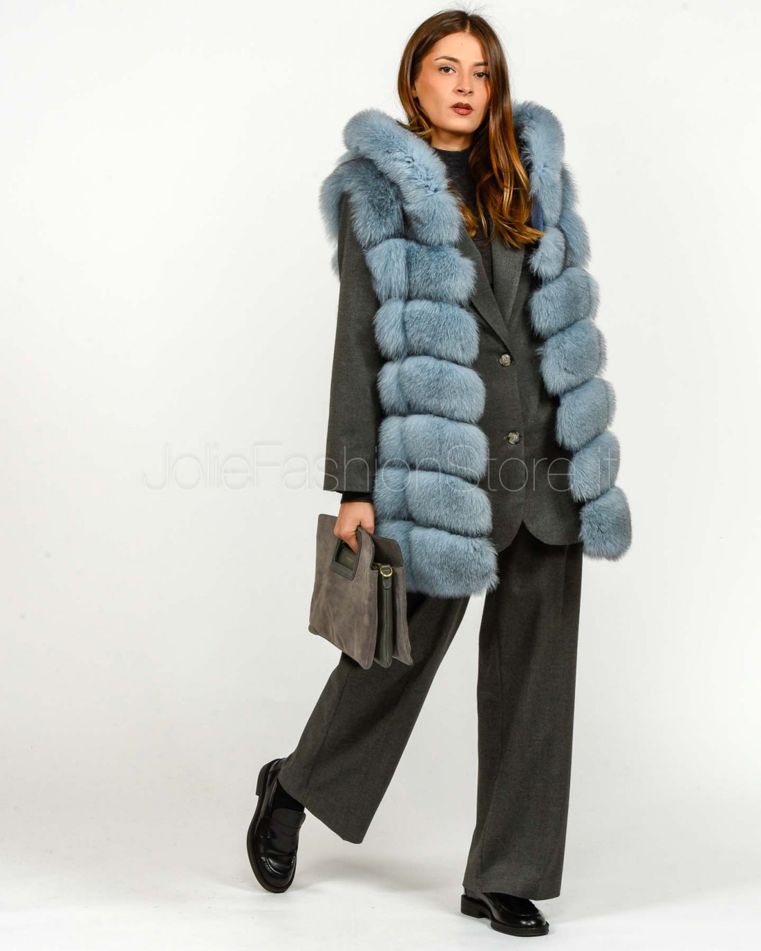 Frame Pelliccia Gilet Volpe Medio con...