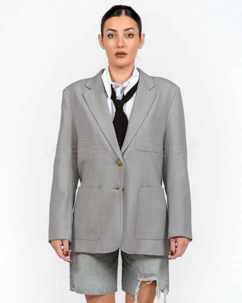 Solo Tre Giacca Monopetto Alluminio  M1F0044 ALLUMINIO