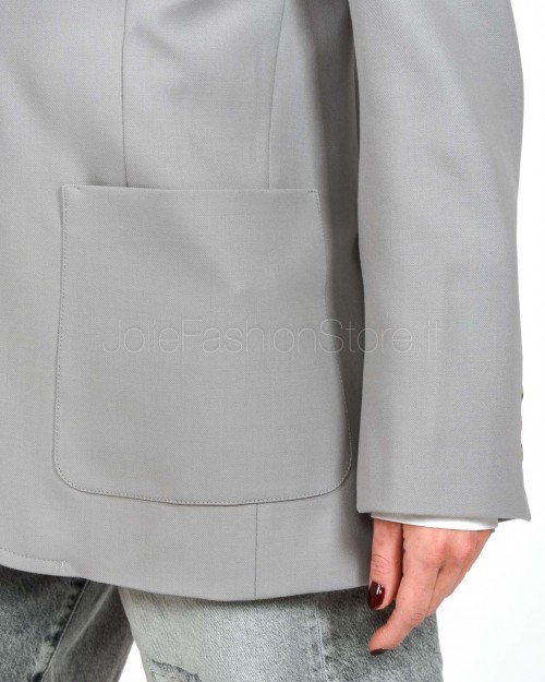 Solo Tre Giacca Monopetto Alluminio  M1F0044 ALLUMINIO