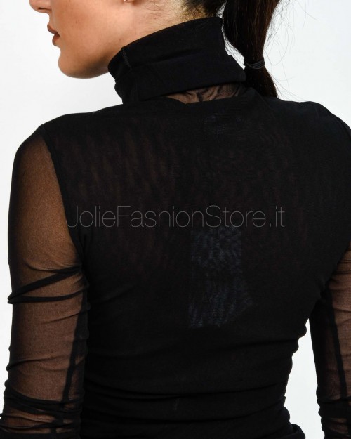 Meimeij Maglia Collo Alto Nero  M5IO15 NERO