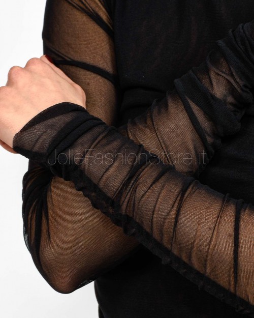 Meimeij Maglia Collo Alto Nero  M5IO15 NERO