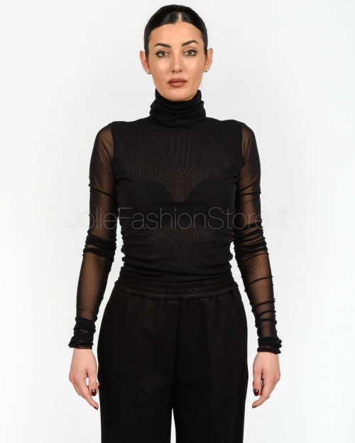 Meimeij Maglia Collo Alto Nero  M5IO15 NERO