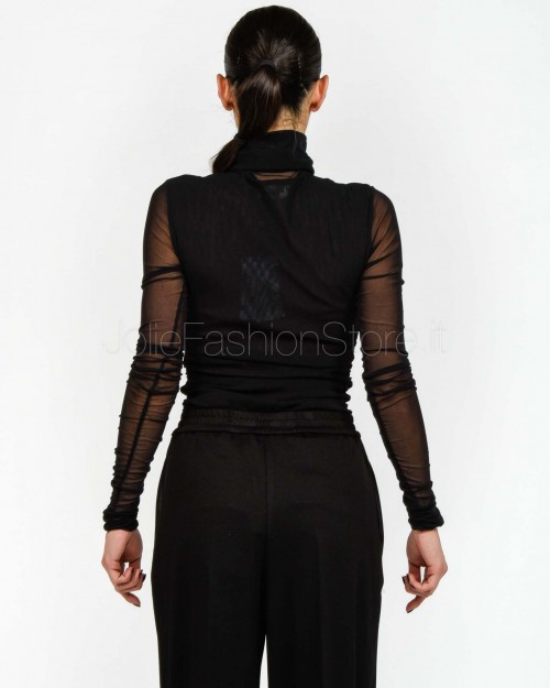 Meimeij Maglia Collo Alto Nero  M5IO15 NERO