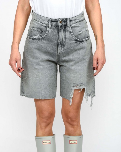 Icon Denim Bermuda Grigio Modello Lea  LEA GR1007