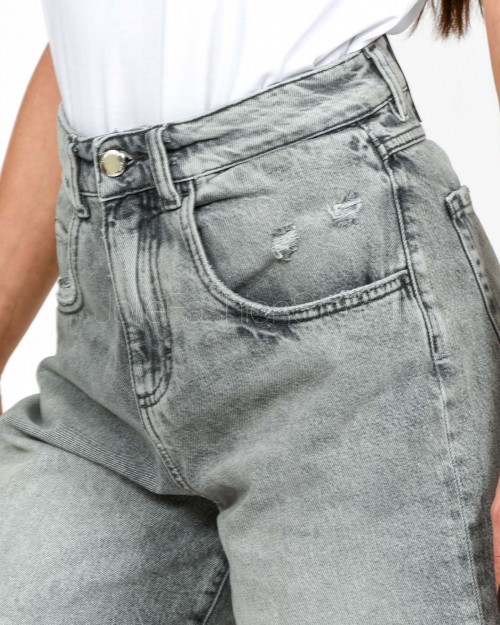 Icon Denim Bermuda Grigio Modello Lea  LEA GR1007