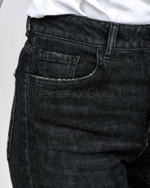 Icon Denim Jeans Crop Modello Angie Nero  ANGIE GR8776