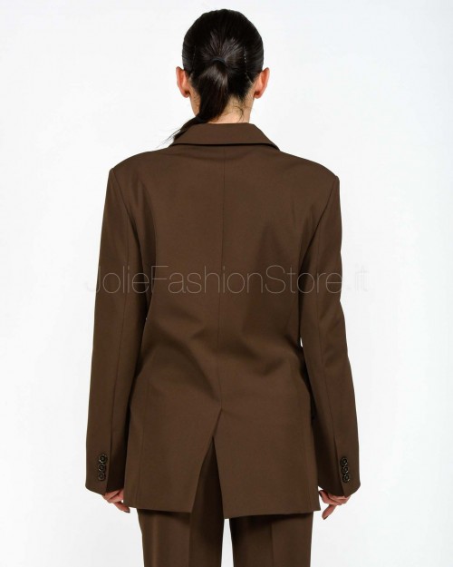 Solo Tre Giacca Doppiopetto Con 1 Bottone Fondente  M1F0181 FONDENTE