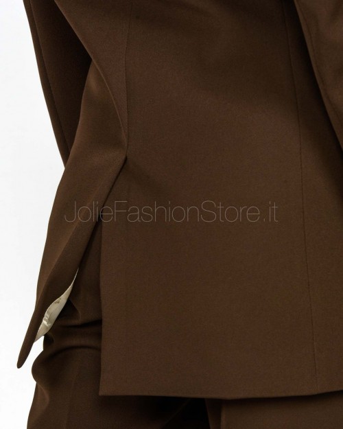 Solo Tre Giacca Doppiopetto Con 1 Bottone Fondente  M1F0181 FONDENTE