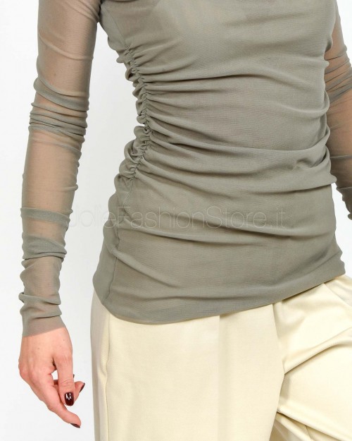 Meimeij Maglia Collo Alto Perla  M5IO15 PERLA