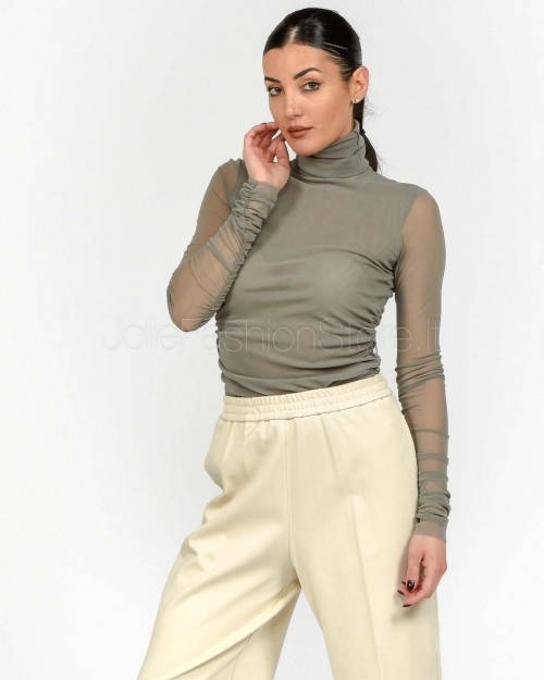 Meimeij Maglia Collo Alto Perla