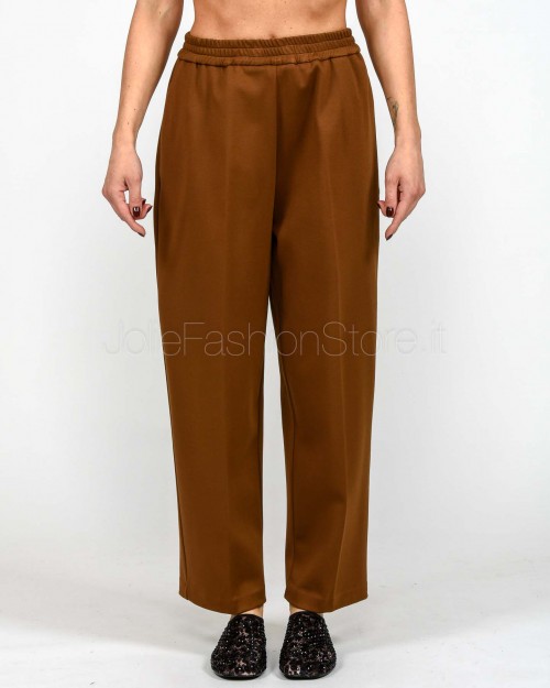 Meimeij Pantalone Con Elastico in Vita Tabacco  M5FB02 TABACCO