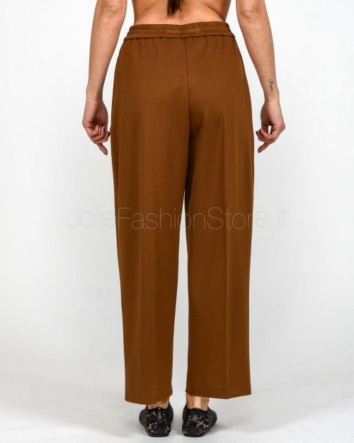 Meimeij Pantalone Con Elastico in Vita Tabacco  M5FB02 TABACCO