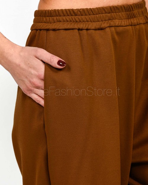 Meimeij Pantalone Con Elastico in Vita Tabacco  M5FB02 TABACCO