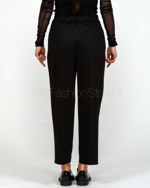 Meimeij Pantalone Con Elastico in Vita Nero  M5FB02 NERO