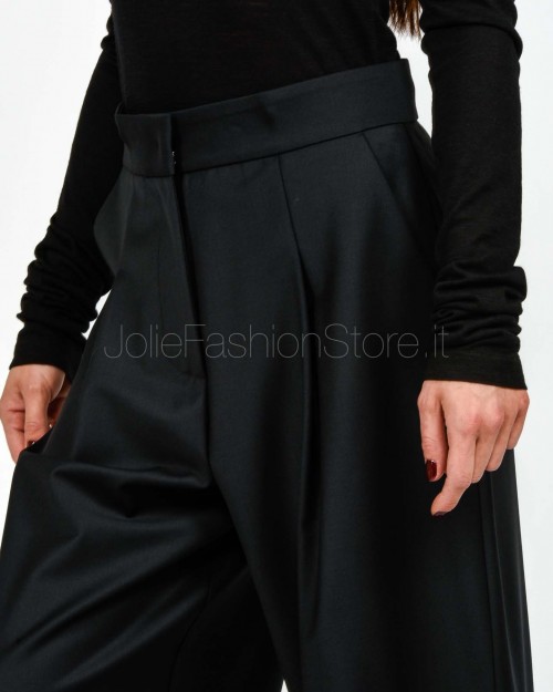 Meimeij Pantalone Ampio con Pieghe Nero  M5IH11 100
