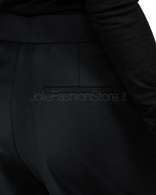 Meimeij Pantalone Ampio con Pieghe Nero  M5IH11 100