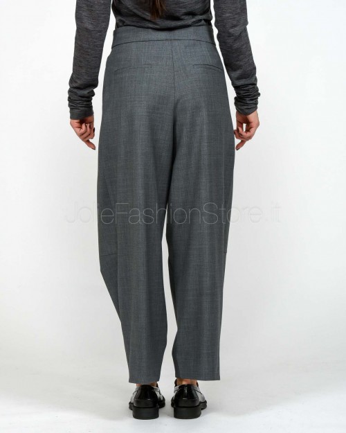 Meimeij Pantalone Ampio con Pieghe Gray Quill  M5IH11 160