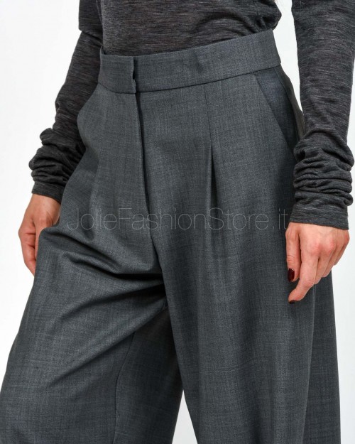 Meimeij Pantalone Ampio con Pieghe Gray Quill  M5IH11 160