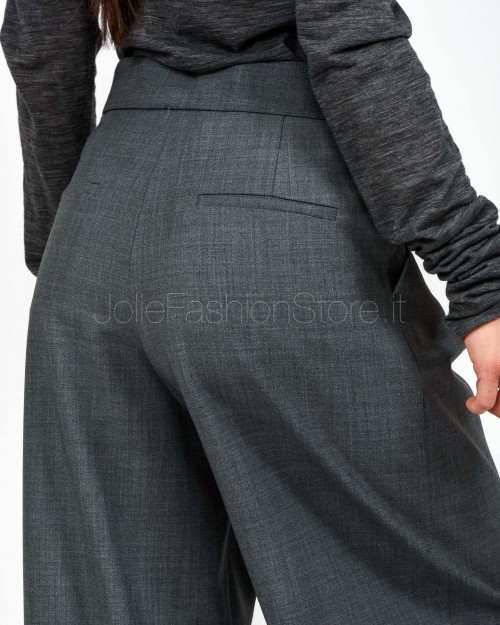 Meimeij Pantalone Ampio con Pieghe Gray Quill  M5IH11 160