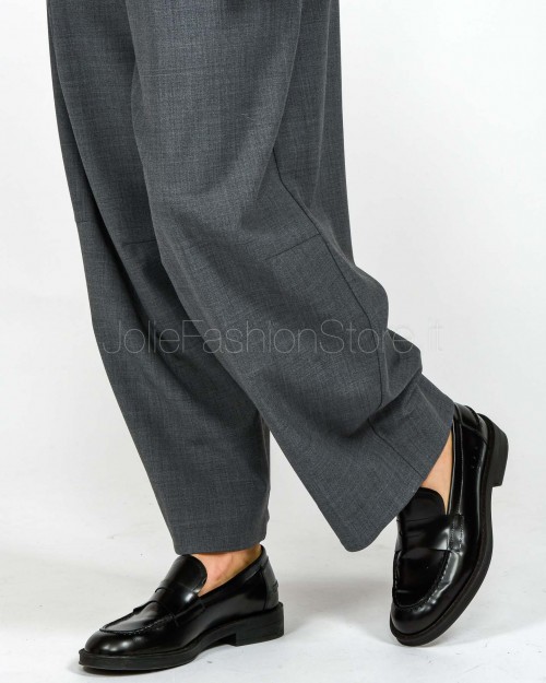 Meimeij Pantalone Ampio con Pieghe Gray Quill  M5IH11 160