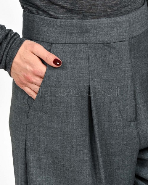 Meimeij Pantalone Ampio con Pieghe Gray Quill  M5IH11 160