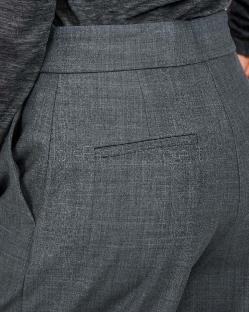 Meimeij Pantalone Ampio con Pieghe Gray Quill  M5IH11 160